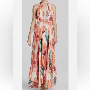 Alice & Olivia - Floral Halter Maxi Dress